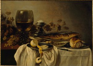 Snídaně od Pieter Claesz