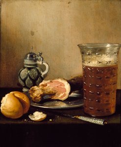 Zátiší se šunkou, 1642 od Pieter Claesz