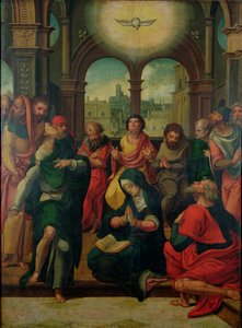 Sestoupení Ducha Svatého od Pieter Coecke van Aelst