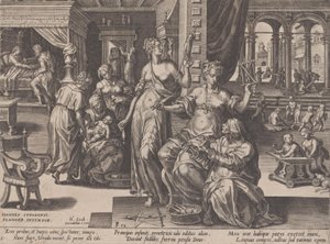 Narození dítěte, z Běhu lidského života, 1570. od Pieter Furnius