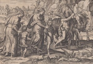 Mládí, z Běhu lidského života, 1570. od Pieter Furnius