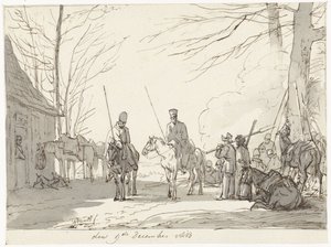 Bivak kozáků, 9. prosince 1813 od Pieter Gerardus van Os (signed by artist)