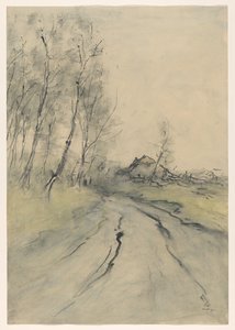 pozemní cesta od Pieter H.J.J. Ras (signed by artist)