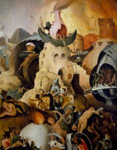Poslední soud, cca 1554, obraz Pietera Huyse (cca 1520-cca 1584), olej na panelu
