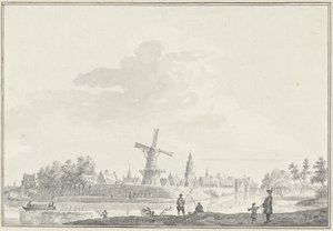 Pohled na město Buren od Pieter Jan van Liender
