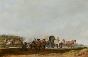 Přepadení armádního konvoje, 1631 od Pieter Jansz Post