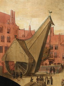 Detail portrétu Jana van Eyewervea od Pieter Jansz. Pourbus
