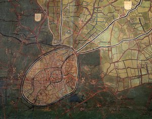 Mapa Liberty of Bruggy (olej na plátně)