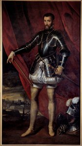 Celovečerní portrét Francoise de Lorraine, vévody z Guise (1519-1563) Malba Pietera Pourbuse (1523-1584) (ec.flam.) 17. století Nancy, Musee des Beaux Arts