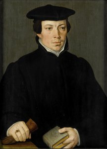 Portrét mladého ministra, asi 1535-84 (olej na desce)