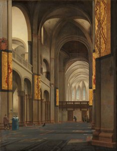 Loď a sbor Mariakerk v Utrechtu Loď a chór Mariakerk v Utrechtu, při pohledu od západu