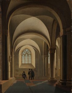 Nejzápadnější zátoky jižní boční lodi Mariakerk v Utrechtu od Pieter Jansz Saenredam