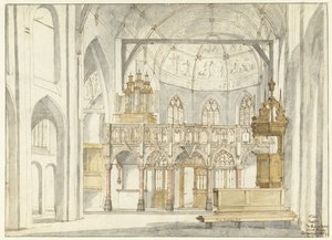 Pohled na Sbor Sint-Petruskerk, 
