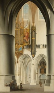 Interiér kostela St Bavo v Haarlemu, 1636