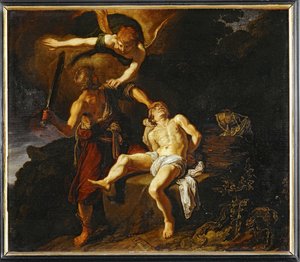 Abrahamova oběť... od Pieter Lastman