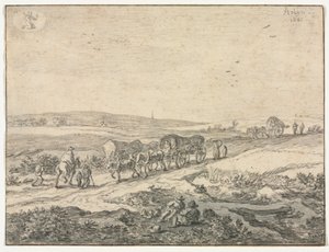 Srpen: Krajina s vozy, kolem roku 1655.