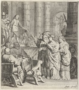 Don Jan a Konstance u soudu od Pieter Nolpe