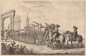 Vstup Marie de Medici do Amsterdamu [deska 1 z 6] od Pieter Nolpe