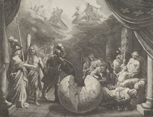 Deska 11: Alegorie o nesvornosti ve Francii, od Caspara Barlaeuse, Medicea Hospes, 1638. od Pieter Nolpe