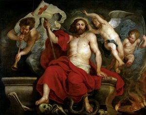 Kristus vítězící nad hříchem a smrtí, c. 1615-1620.