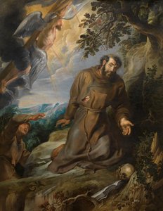 Svatý František přijímá stigmata, cca 1630-1634. od Pieter Paul Rubens