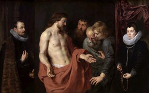 Nevěra svatého Tomáše The Rockox Triptych, mezi 1613 a 1615. od Peter Paul Rubens