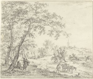 Krajina severního Holandska (Egmond směrem ke Castricum?) od Pieter Pietersz. Barbiers