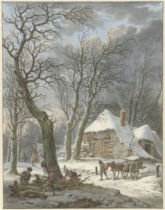 zimní krajina od Pieter Pietersz. Barbiers