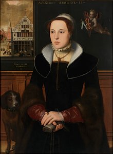 Portrét Jacquemyne Buuck, 1551.