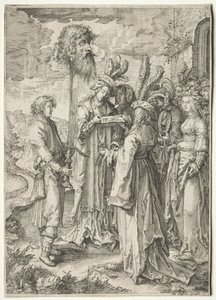 David s hlavou Goliáše, 1620-1630. od Pieter Serwouters