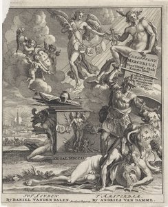 Titulní strana pro: European Merkur, 14. část, 1. část, 1703 od Pieter Sluyter