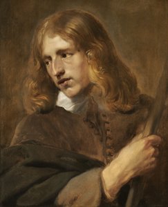 Mladý muž držící hůl, 1640.