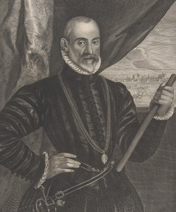 Francisco Valdes, španělský velitel, ze série Quatuor Personae..., 1649.
