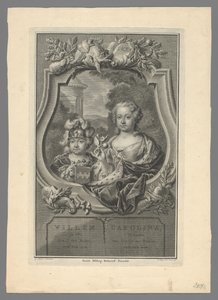 Portrét Williama V., prince z Orange-Nassau, a Karolíny, princezny z Orange-Nassau