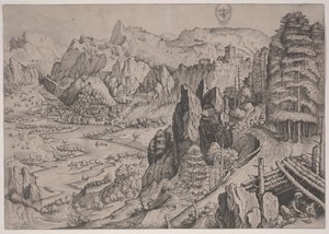 Magdalena Poenitens, tisk Jan a Lucas van Duetecum od Pieter The Elder (after) Brueghel