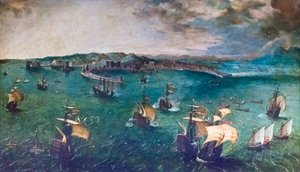 Bitva v Neapolském zálivu od Pieter Bruegel the Elder