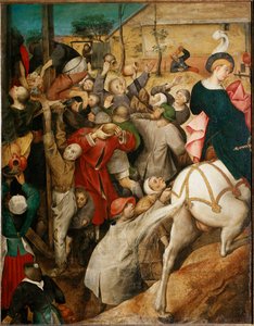 Víno svatého Martina, detail. (olej na dřevě od Pieter Bruegel the Elder
