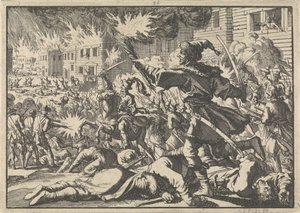 Boje v ulicích Moskvy mezi Rusy a Poláky v roce 1611, 1698