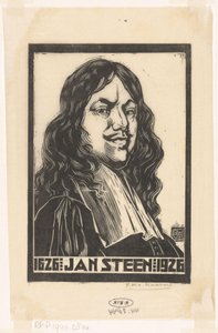 Portrét Jana Steena od Pieter Willem van Baarsel (signed by artist)