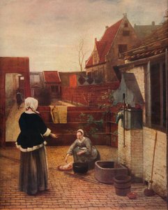 A Dutch Courtyard, c1658, 1911 od Pieter de Hooch