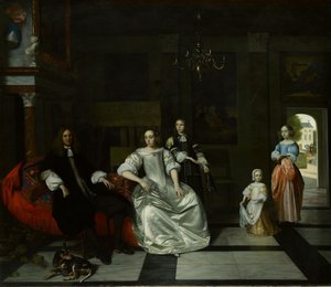 Rodina Jacott-Hoppesack od Pieter de Hooch