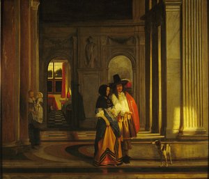 Odchod na procházku od Pieter de Hooch