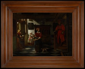 Prodavač chřestu od Pieter de Hooch