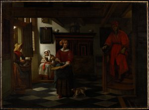 Prodavač chřestu, 1675-80 od Pieter de Hooch