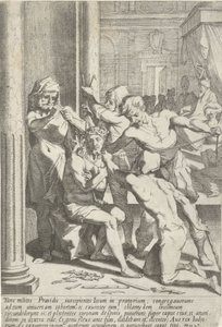 Doornenkroning van Christus Passie van Christus (název série) Passion and Resurrection (název série) od Pieter de Jode (I)