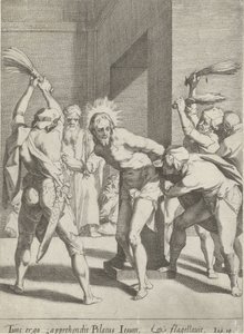 Geseling van Christus Passie van Christus (název série) Passion and Resurrection (název série) od Pieter de Jode (I)