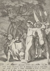Gevangenneming van Christus Passie van Christus (název série) Passion and Resurrection (název série) od Pieter de Jode (I)