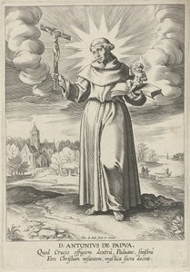 Krajina se svatým Antonínem Paduánským od Pieter de Jode (I)