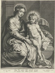 Marie s Ježíškem u jesliček