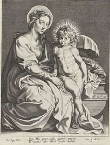 Marie s Ježíškem u jesliček od Pieter de Jode (I)